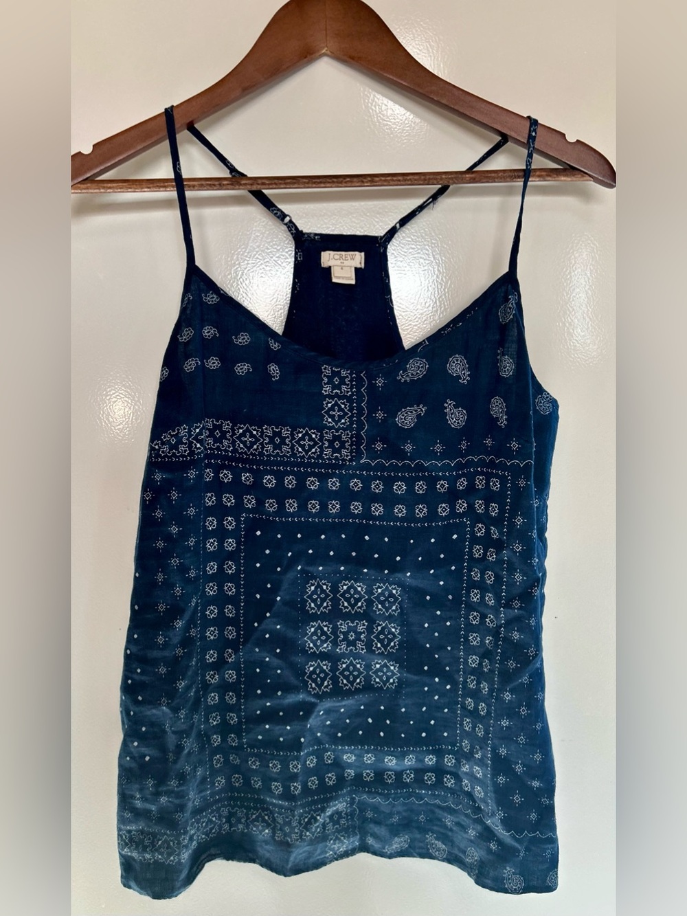 J. Crew Cami 100% Linen Sz 4